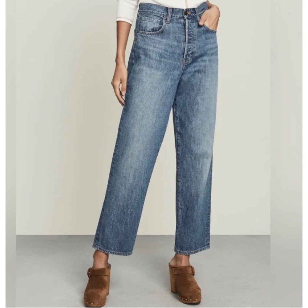 Veronica Beard Blue Straight Leg Jeans